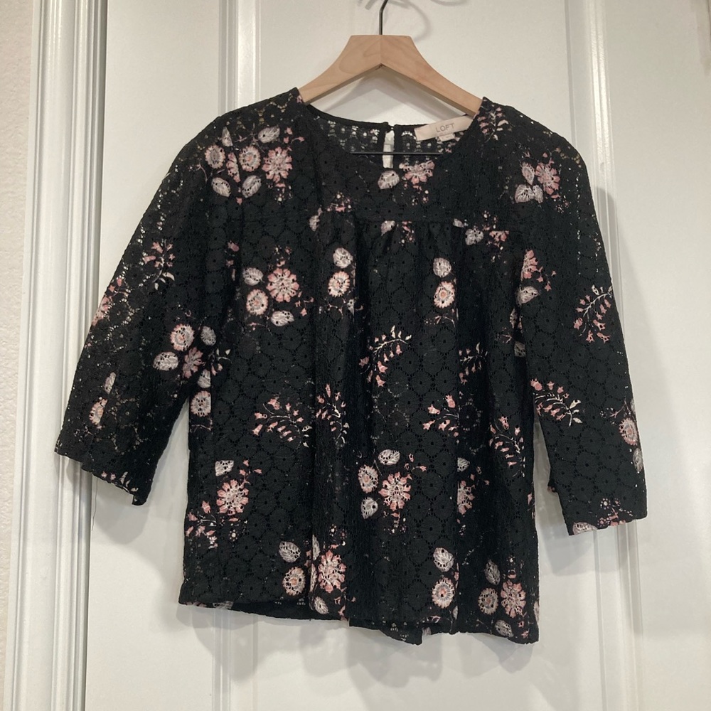 LOFT Workwear Lace Blouse